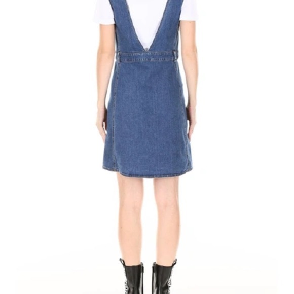 See By Chloé stretch denim mini A-line dress size 44 - Picture 2 of 5